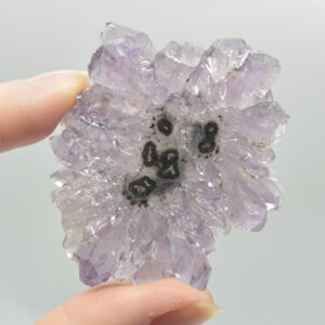 Amethyst Crystal Stalactite Slice from Brazil - 5.8cm x 5cm x 0.5cm
