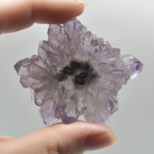 Amethyst Crystal Stalactite Slice from Brazil - 5.8cm x 5.2cm x 0.6cm