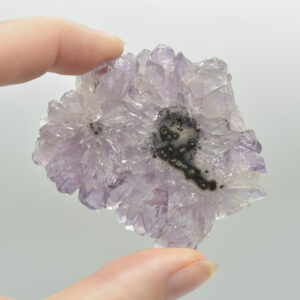Amethyst Crystal Stalactite Slice from Brazil - 6cm x 5.3cm x 0.5cm
