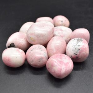 Peruvian Rhodonite Tumble Stone Crystals - 3 Pack Sizes