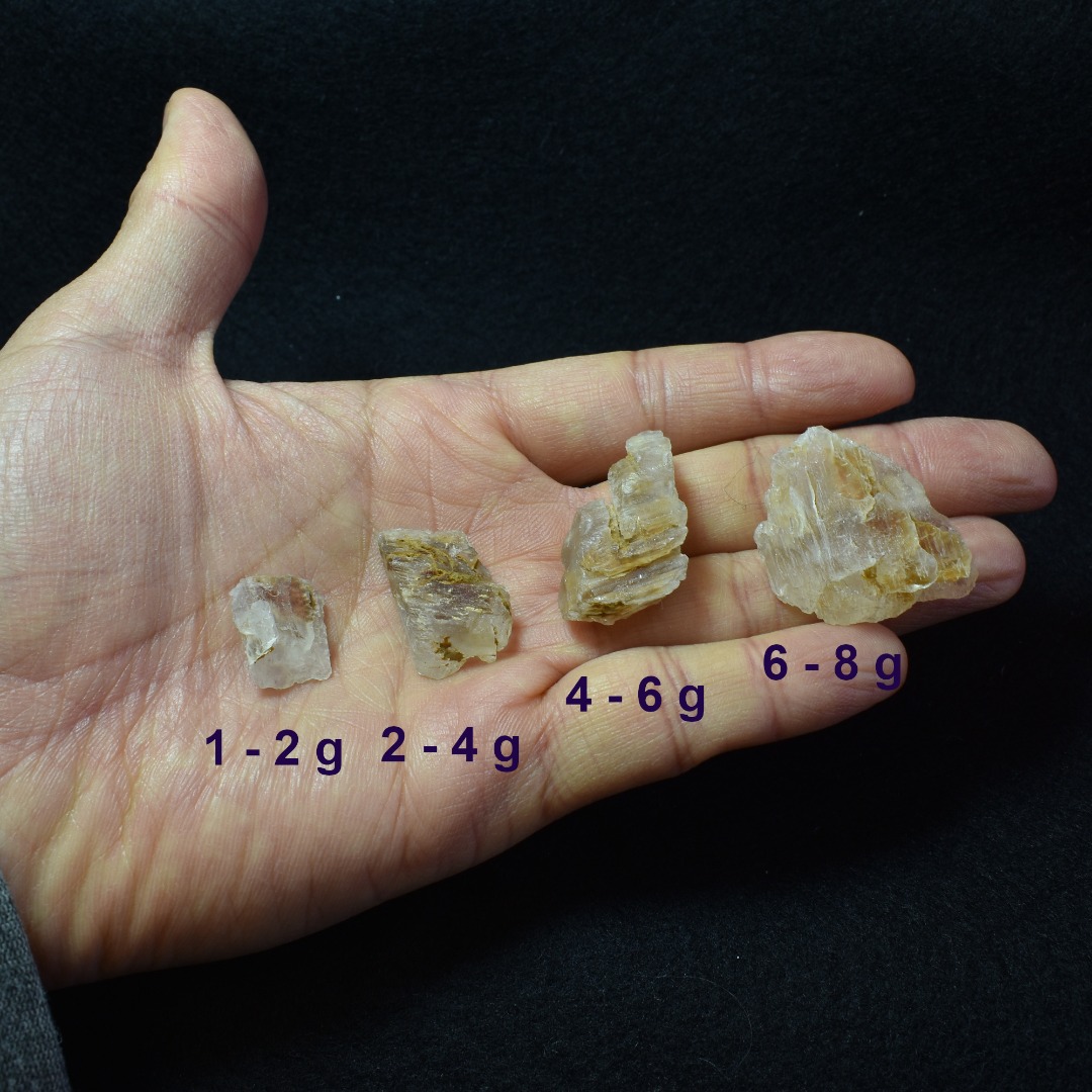 Petalite, Synergy 12, Raw Crystal Specimen with Lithium bearing mineral inclusion from Brazil - 4 Sizes - Image 6