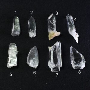 Lemurian Quartz Crystal Point, Wand, Twin Cluster from Colombia -  8 Options