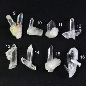 Lemurian Quartz Crystal Point, Wand, Twin Cluster from Colombia -  8 Options
