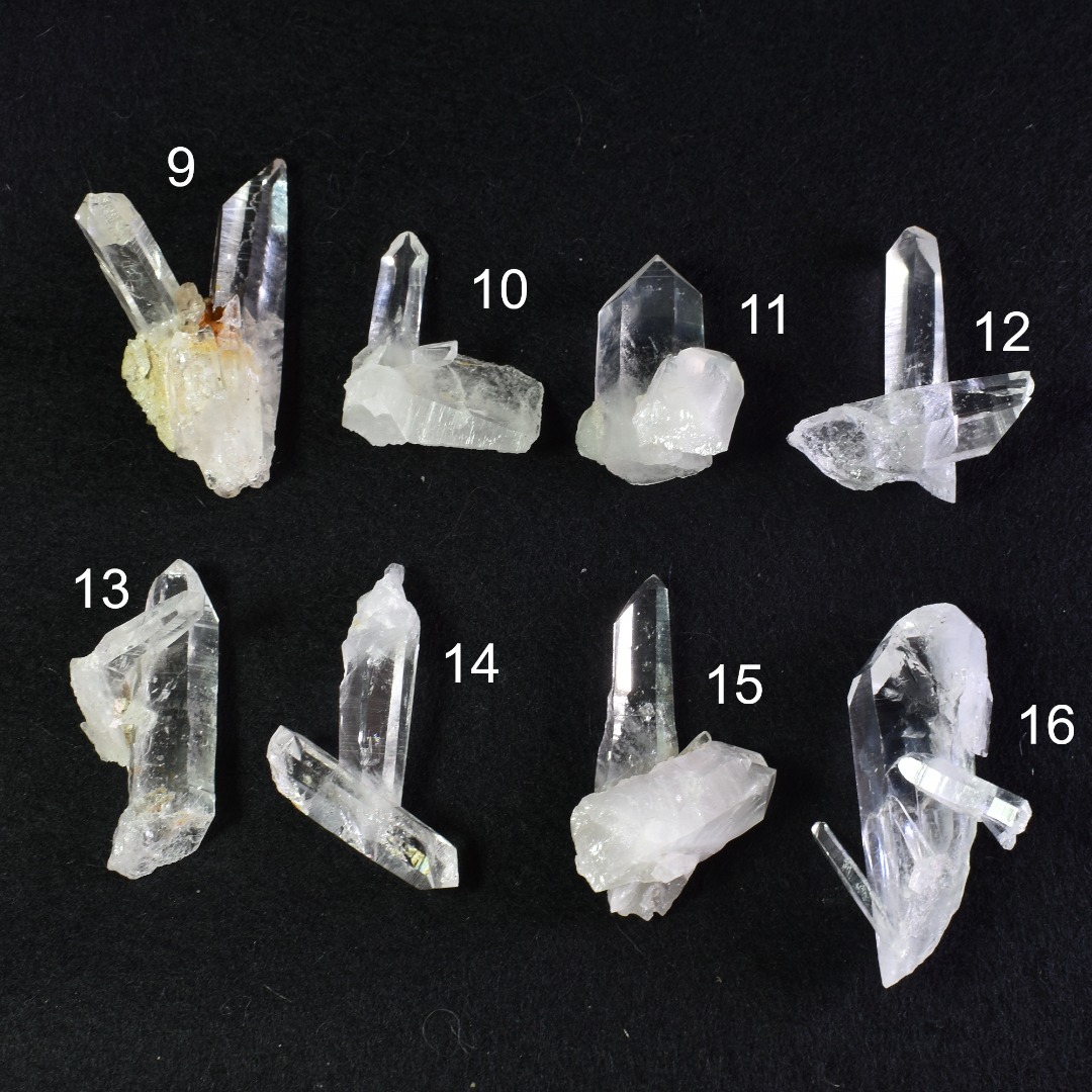 Lemurian Quartz Crystal Point, Wand, Twin Cluster from Colombia - 8 Options