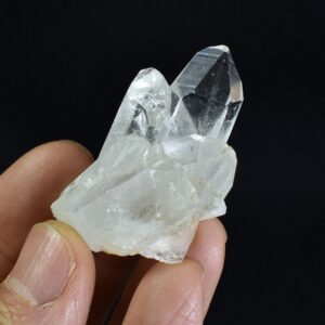 Lemurian Quartz Crystal Triple Point Cluster from Colombia - 26 grams
