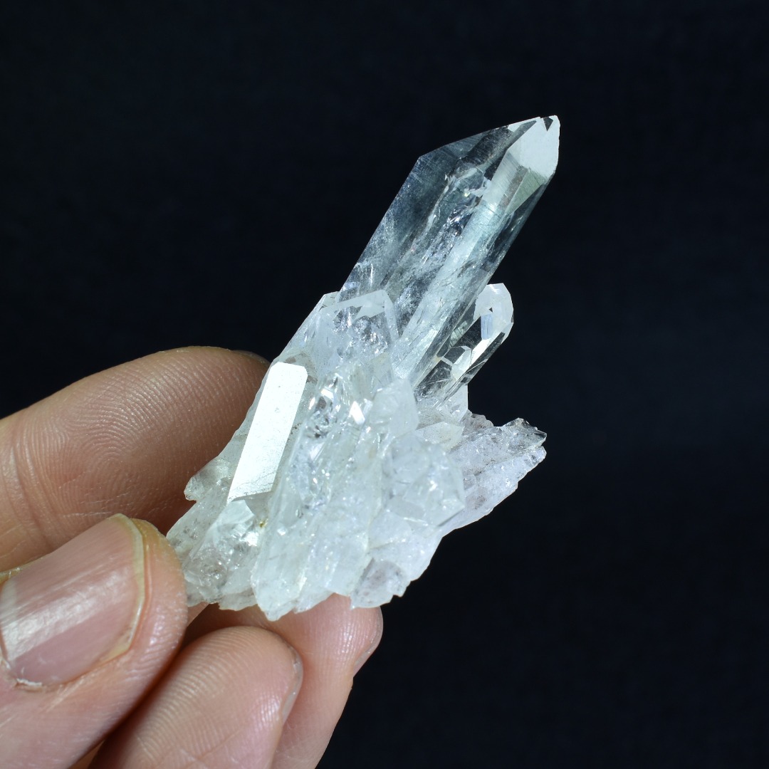Lemurian Quartz Crystal Point Cluster from Colombia - 16 grams - Image 2