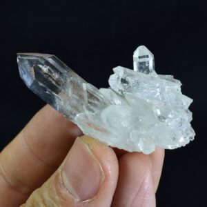 Lemurian Quartz Crystal Point Cluster from Colombia - 16 grams