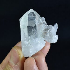 Lemurian Quartz Crystal Point Cluster from Colombia - 31 grams