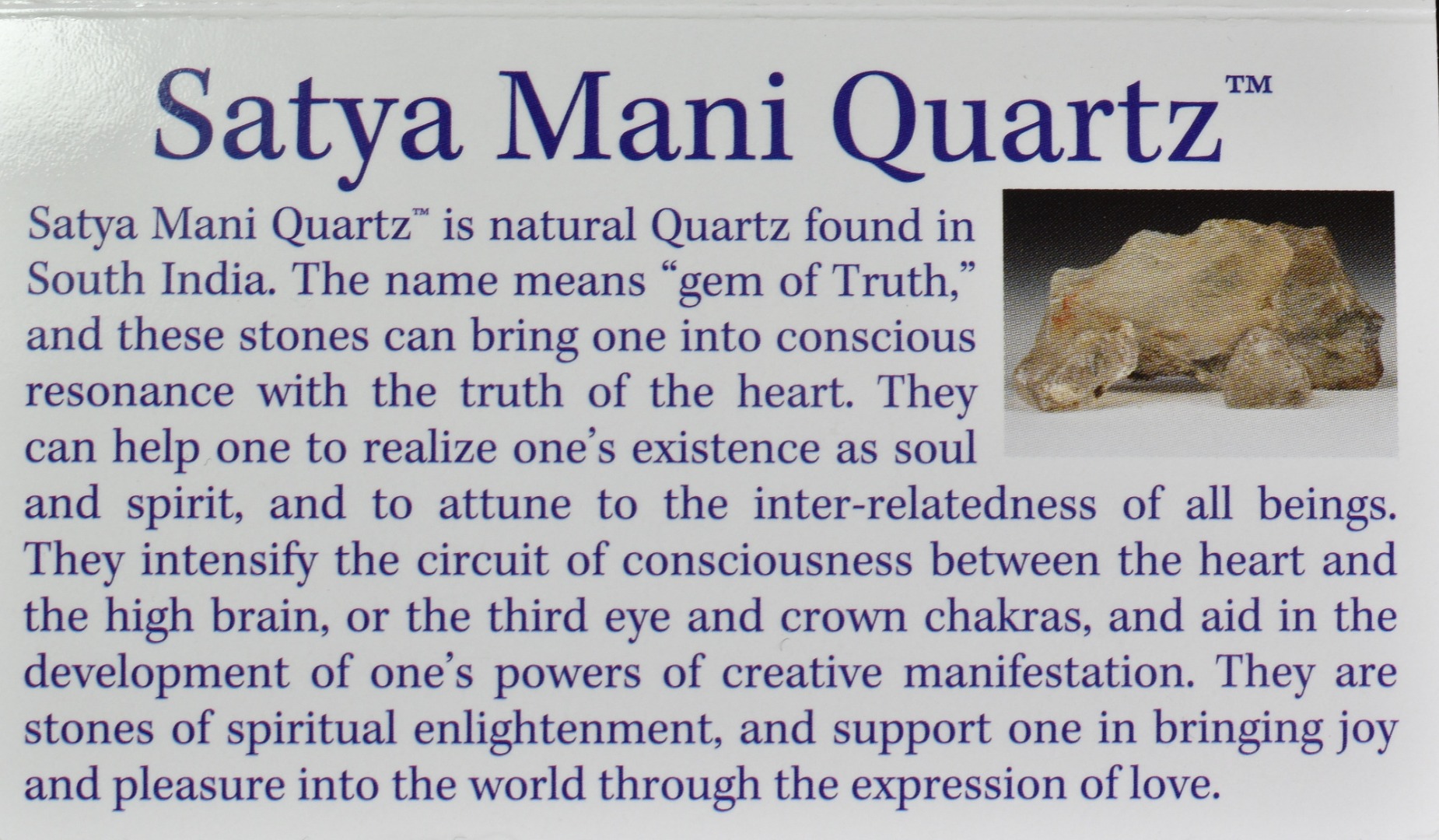 Satya Mani Quartz Tumbled Stone Crystals - 1, 3, 5 or 15 Stones - Image 4