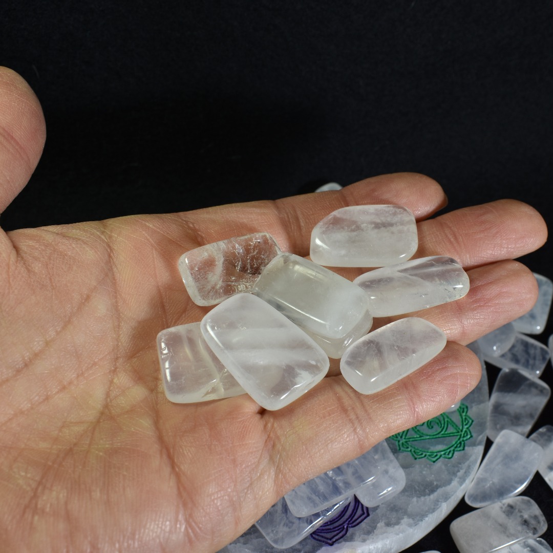 Satya Mani Quartz Tumbled Stone Crystals - 1, 3, 5 or 15 Stones - Image 3