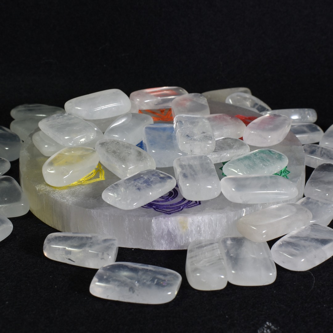 Satya Mani Quartz Tumbled Stone Crystals - 1, 3, 5 or 15 Stones - Image 2