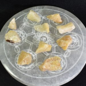 Satyaloka Yellow Quartz Azeztulite Raw Crystals - 2 Sizes - 1 Count