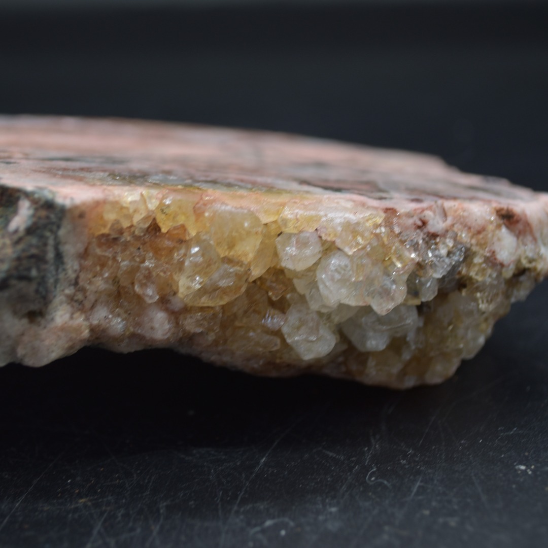 Large Pink Amethyst Crystal Slab, Slice with Stand - 800 grams - 23cm - Image 6