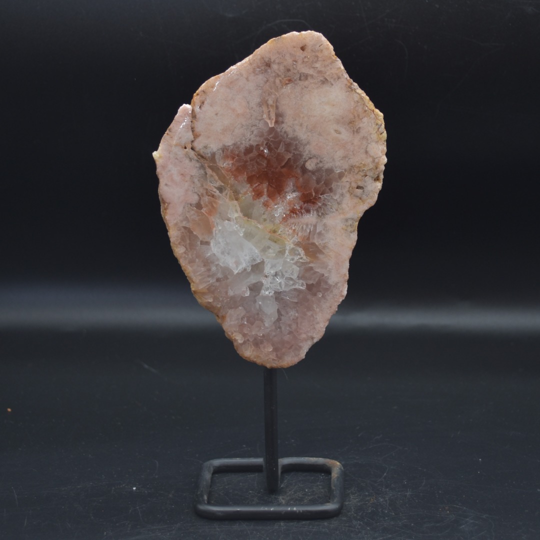 Large Pink Amethyst Crystal Slab, Slice with Stand - 750 grams - 22.5cm - Image 2