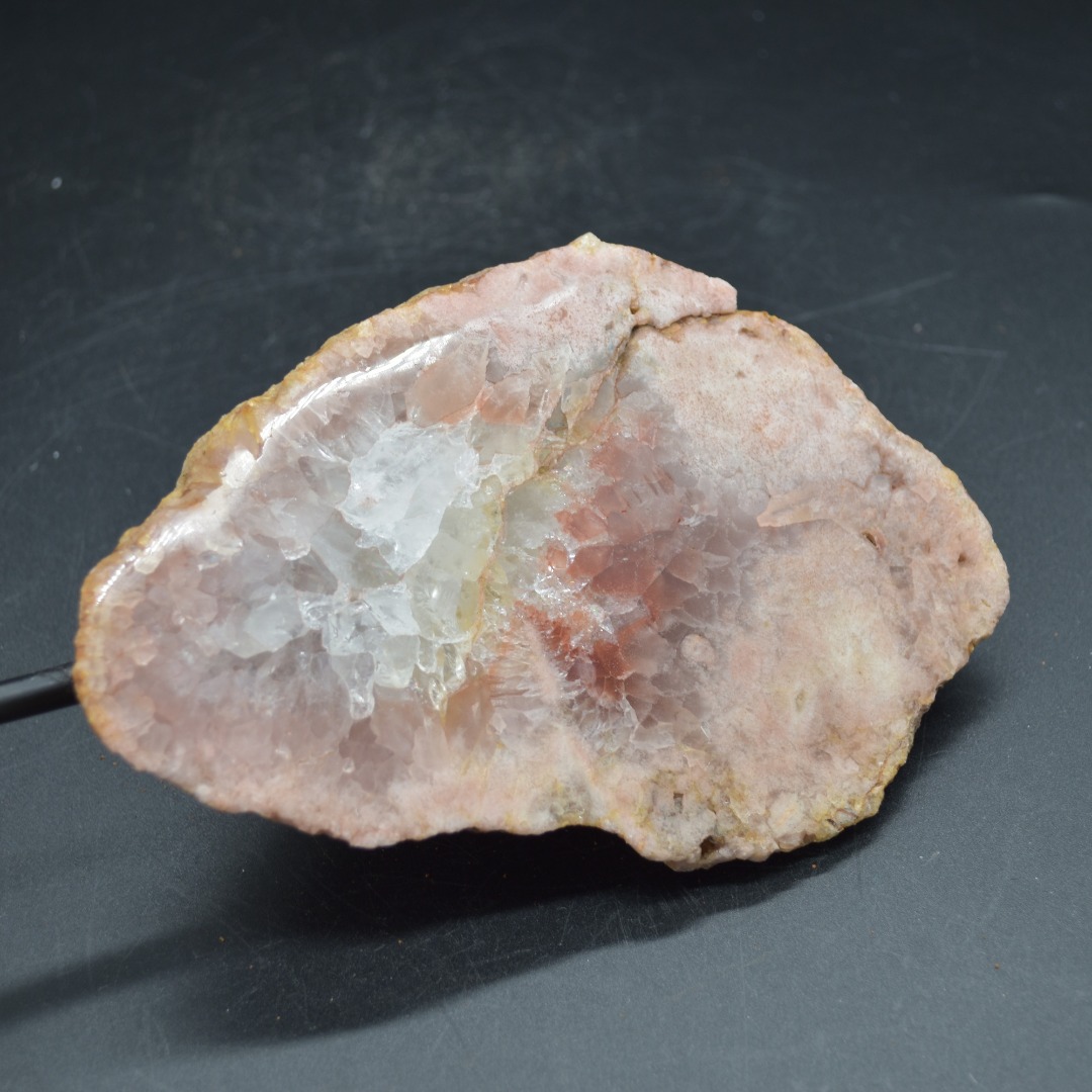 Large Pink Amethyst Crystal Slab, Slice with Stand - 750 grams - 22.5cm - Image 4
