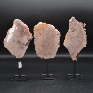 Pink Amethyst Crystal Slab, Slice with Stand - 3 Sizes