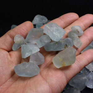 Natural Blue Topaz Raw Untreated Crystal Specimen Rock - 8 Sizes - 1 Count