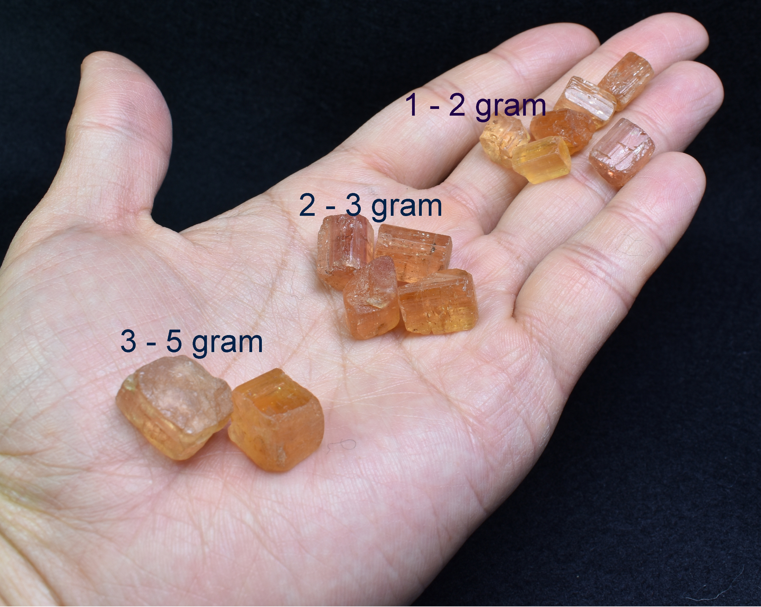 Natural Golden Imperial Topaz Raw Untreated Crystal Specimen - 5 Sizes - 1 Count - Image 3