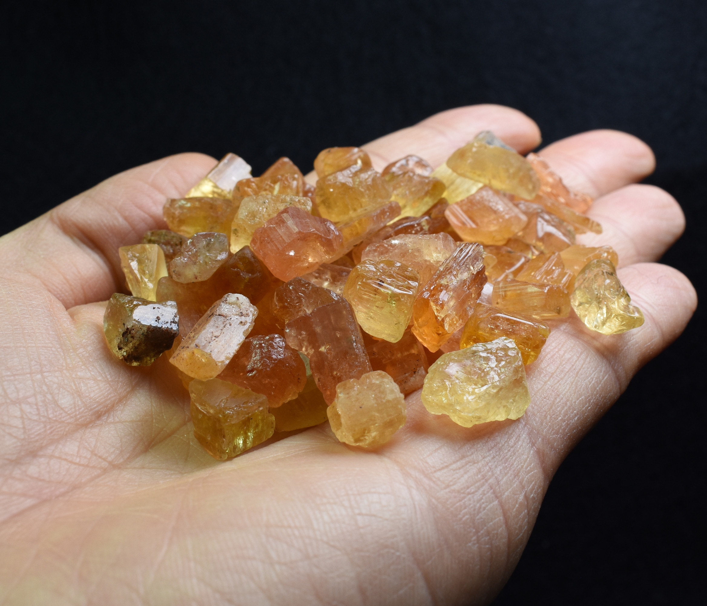Natural Golden Imperial Topaz Raw Untreated Crystal Specimen - 5 Sizes - 1 Count - Image 5