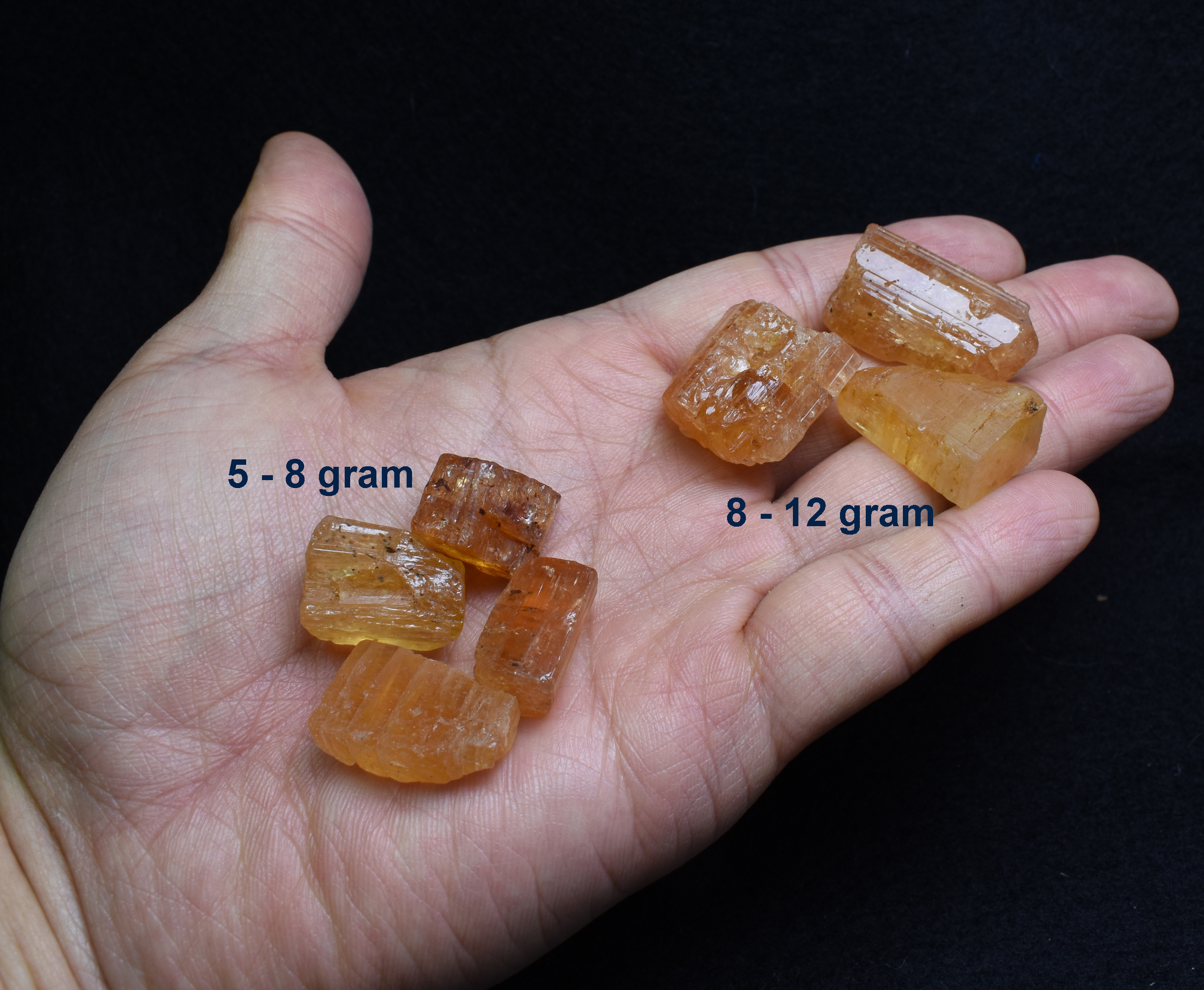Natural Golden Imperial Topaz Raw Untreated Crystal Specimen - 5 Sizes - 1 Count - Image 6