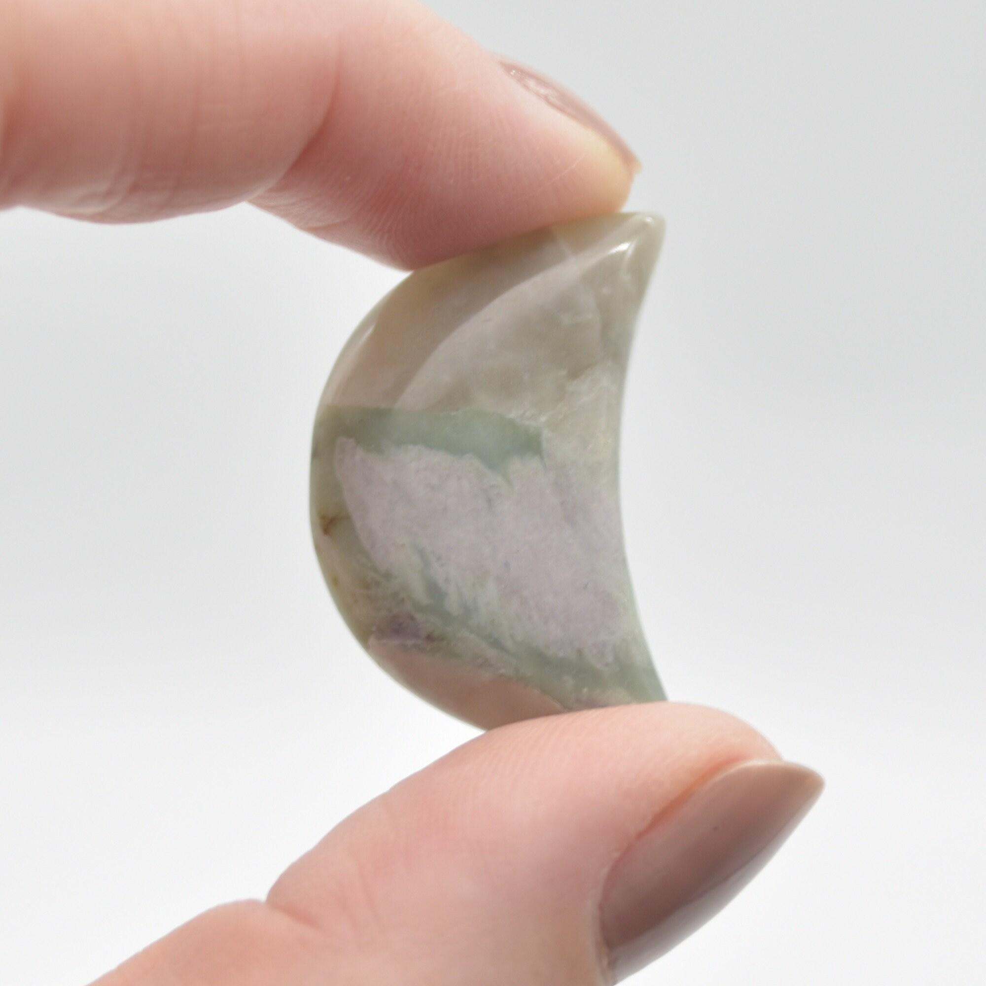 Flower Agate Crescent Moon - 3cm - 1 Count - Image 4