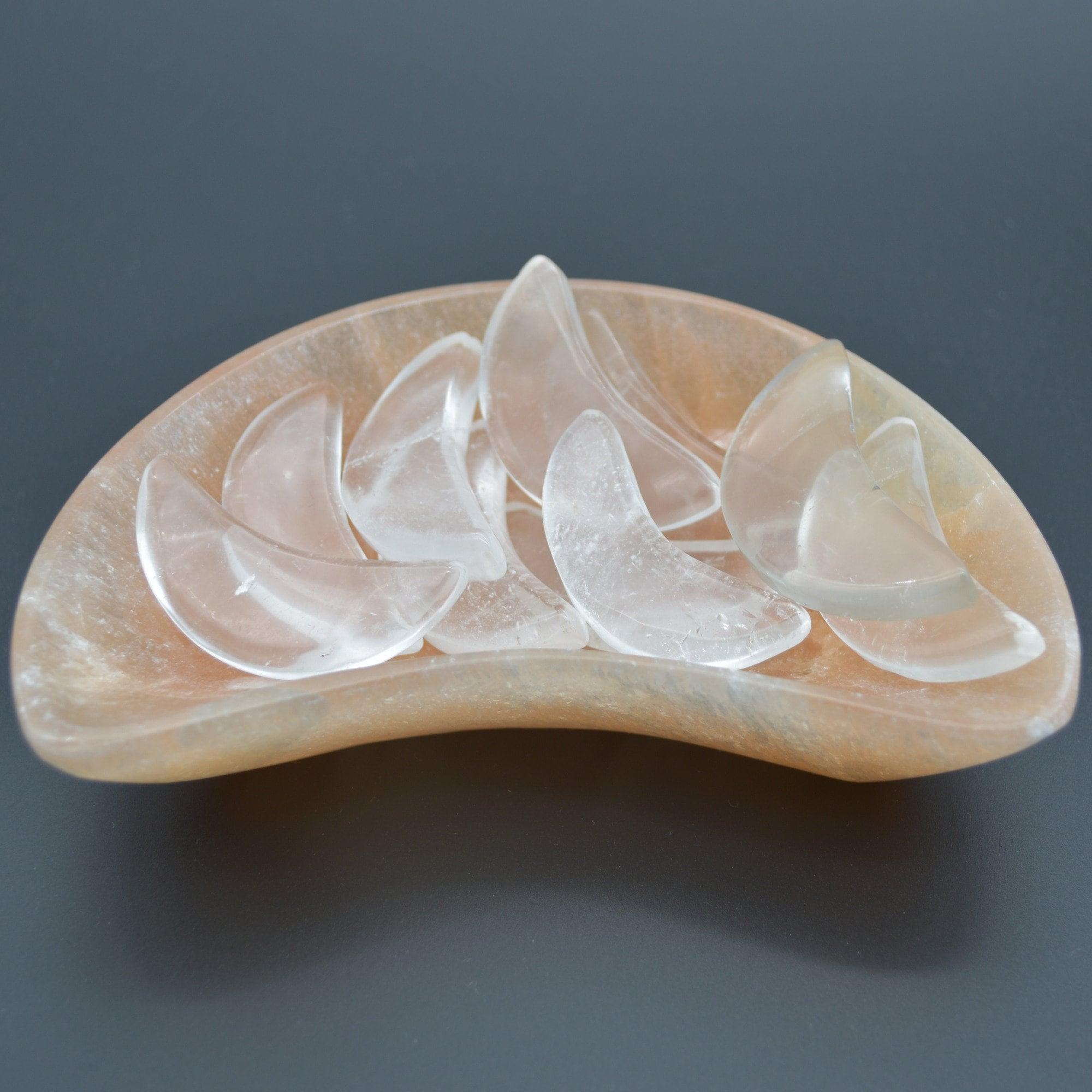 Clear Quartz Crescent Moon - 4.5cm - 1 Count