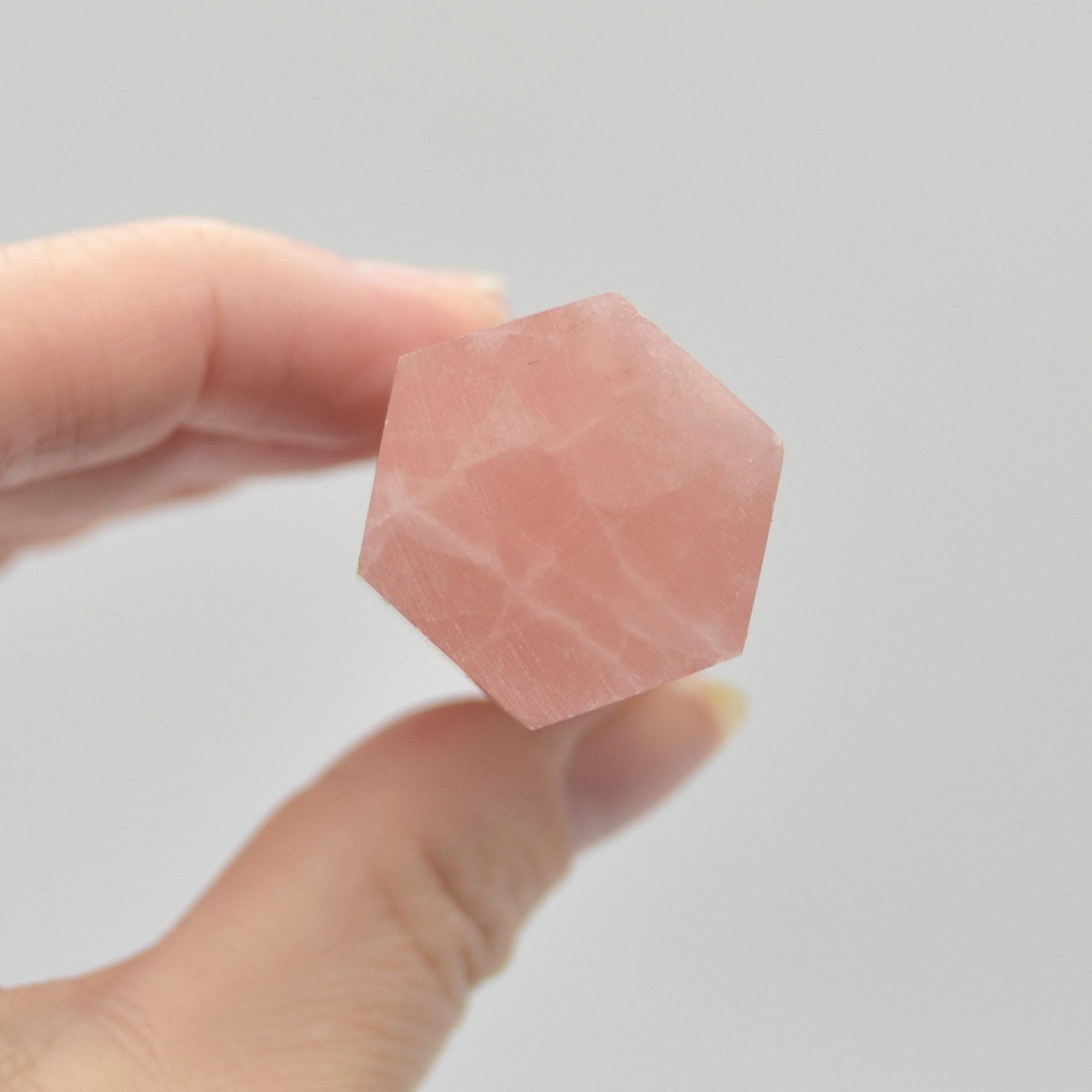 Pink Caribbean Calcite Crystal Point, Tower, Wand - 8.5cm - 9.5cm - 1 Count - Image 6