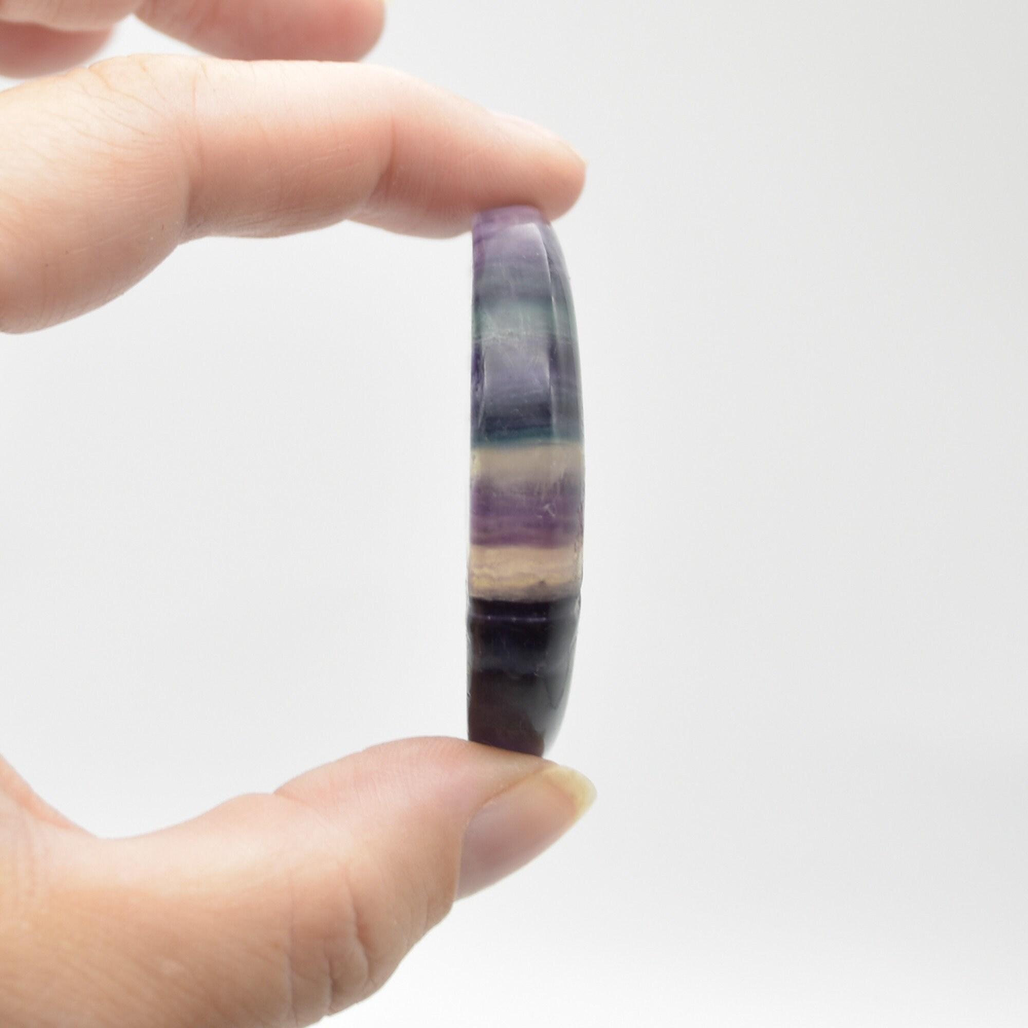 Rainbow Fluorite Crystal Carved Moon and Star - 5cm #28 - Image 4