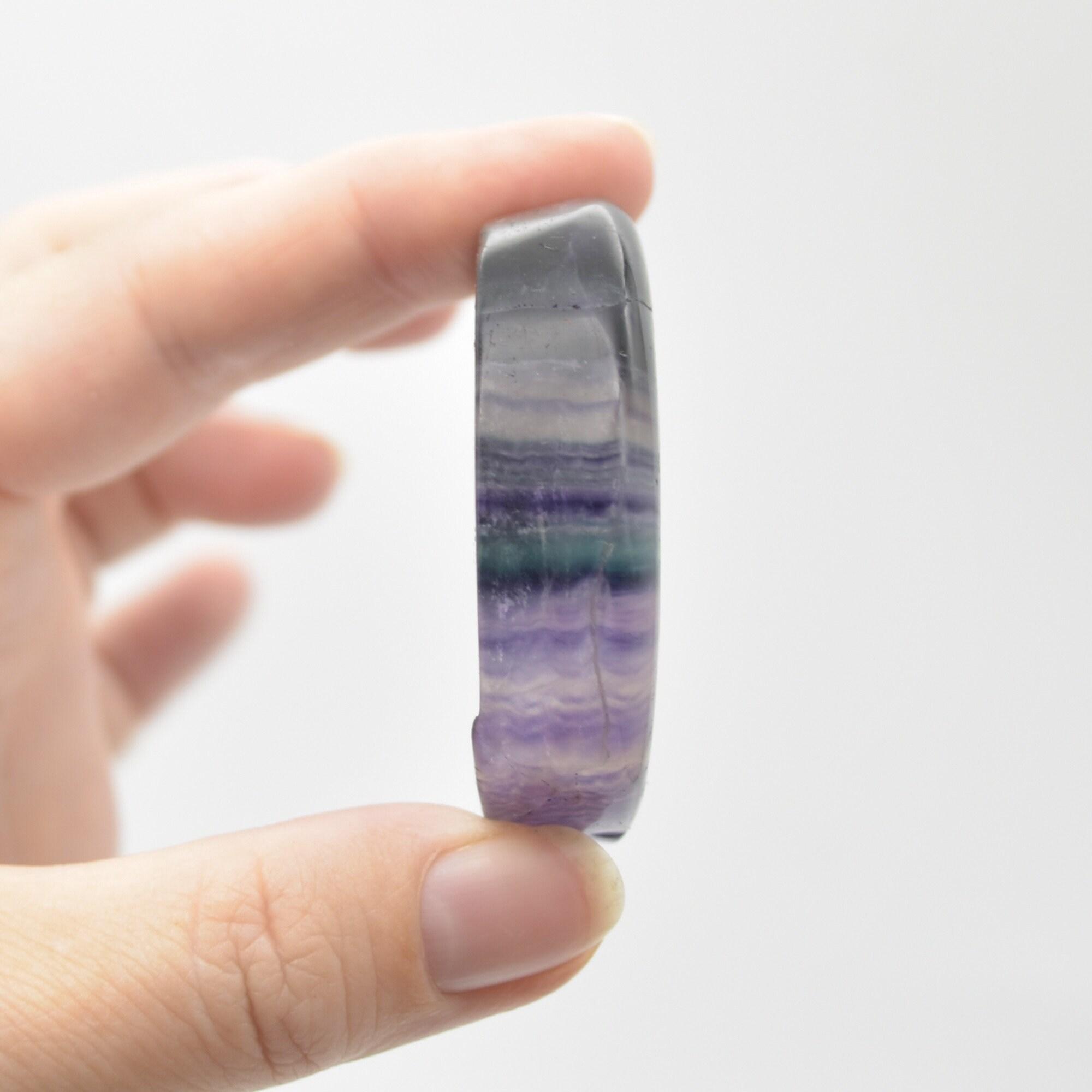 Rainbow Fluorite Crystal Carved Moon and Star - 5cm #23 - Image 4