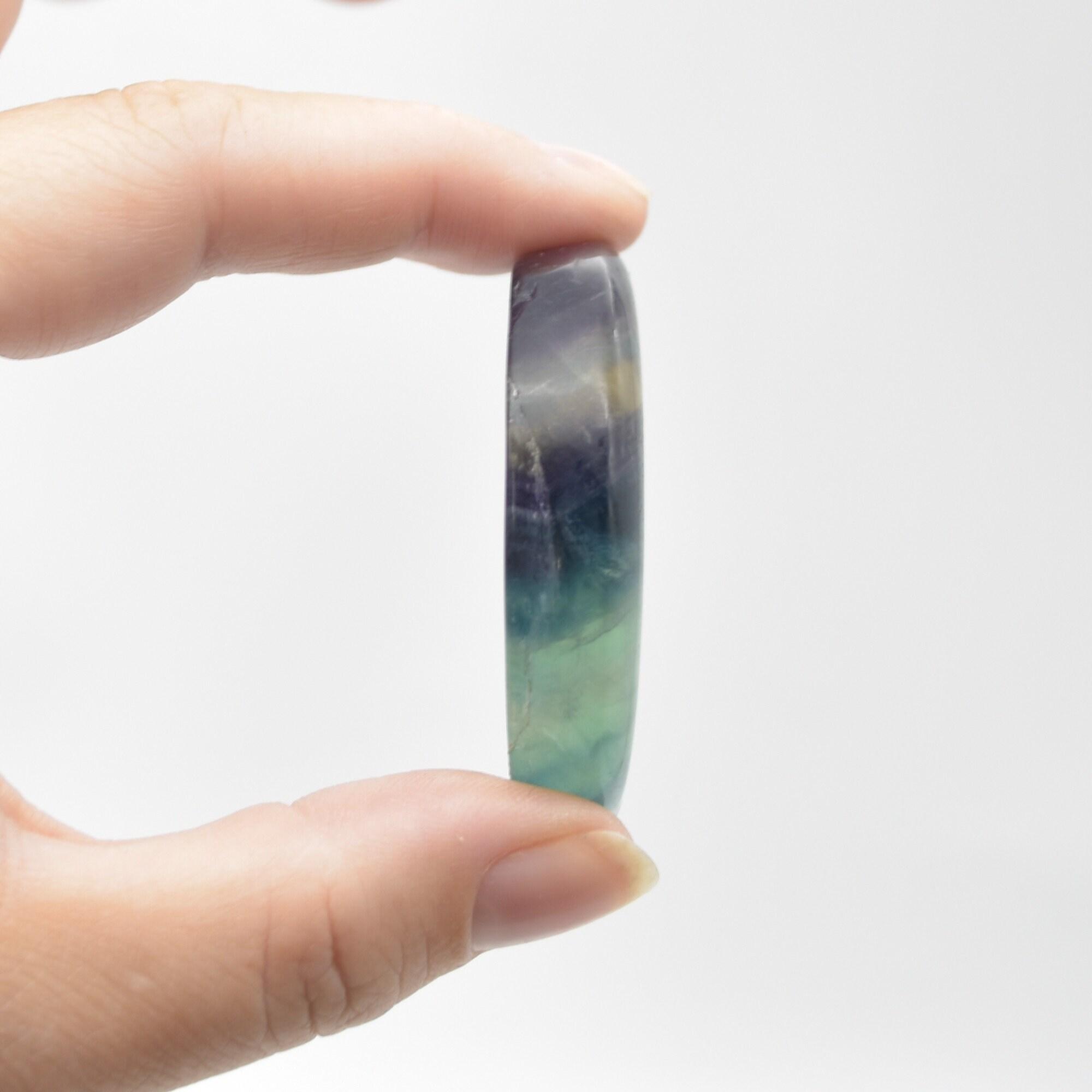 Rainbow Fluorite Crystal Carved Moon and Star - 5cm #08 - Image 3