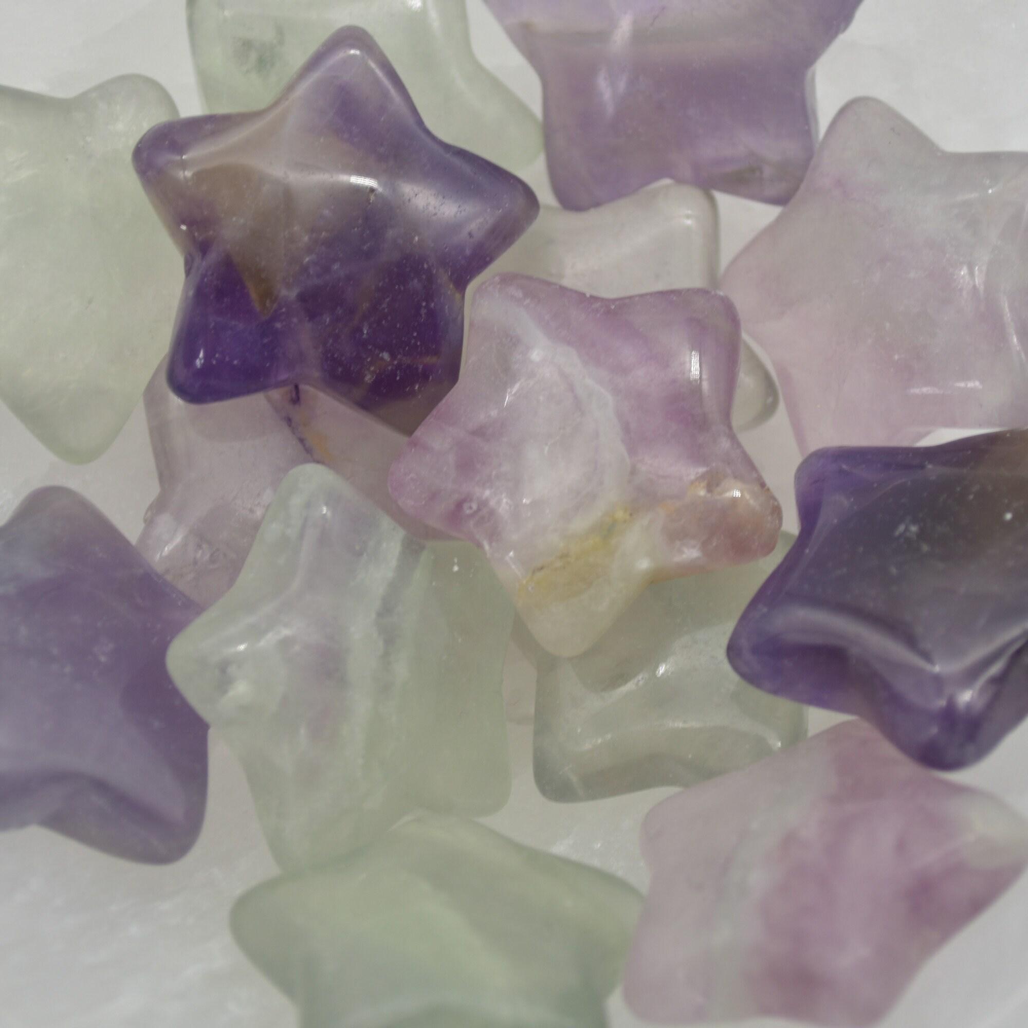 Mini Rainbow Fluorite Crystal Stars - 2.5cm - 1 count - Image 3