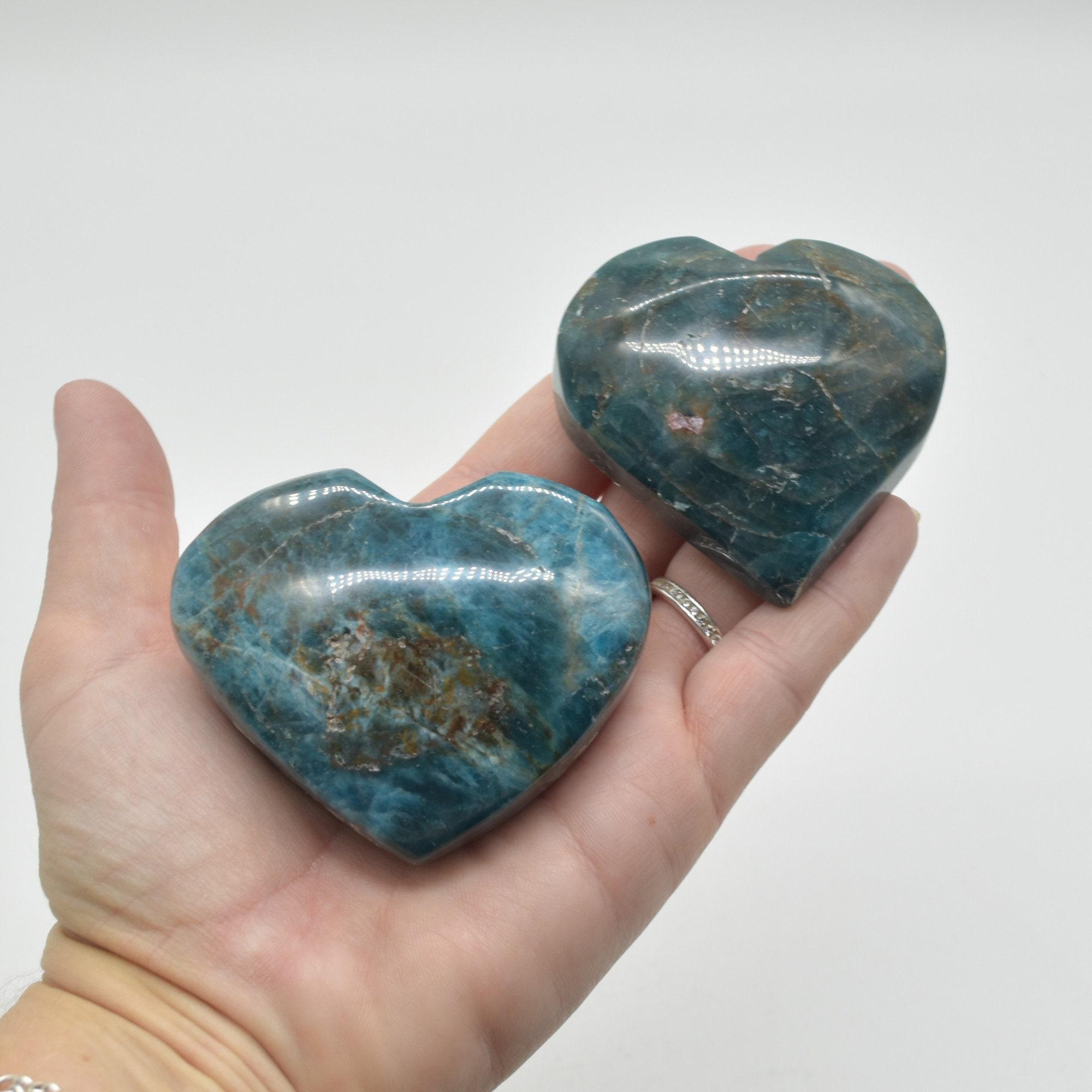 Apatite Crystal Puffy Heart - 1 Count - 2 Sizes - Image 8