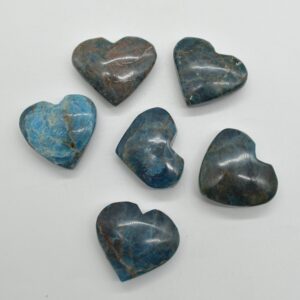 Apatite Crystal Puffy Heart - 1 Count - 2 Sizes