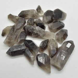 Large Raw Brazil Smoky Quartz Crystal Point Nuggets - Wholesale - 1kg Bag