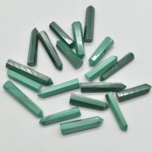 Mini Malachite Single Point /Tower - Great for making Crystal Grids - 1 Count