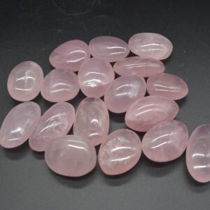 Madagascar Rose Quartz Crystal Freeform / Palm Stone - 1 Count - 3 Sizes