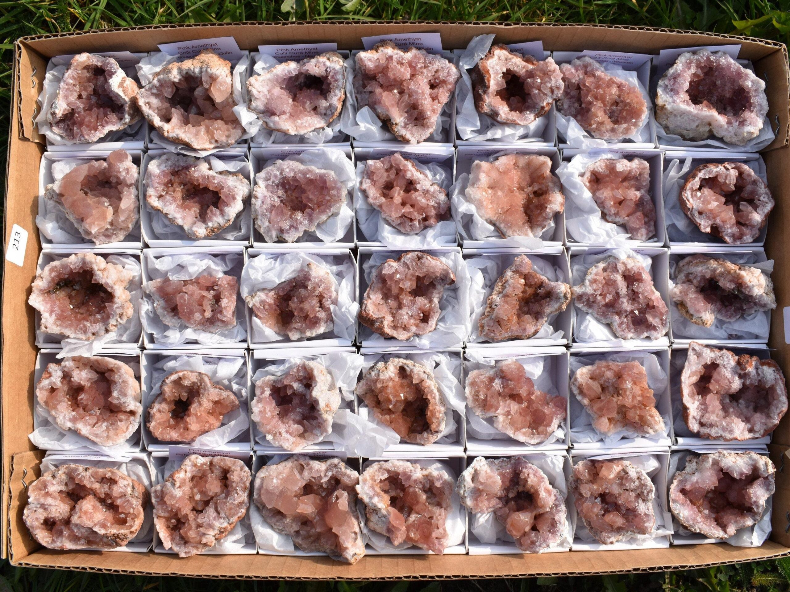 Pink Amethyst Raw Specimen Geode Rock - 1 Count - Various Sizes - #02 - Image 4