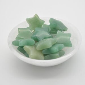 Green Aventurine Crystal Star  - 3cm - 1 Count
