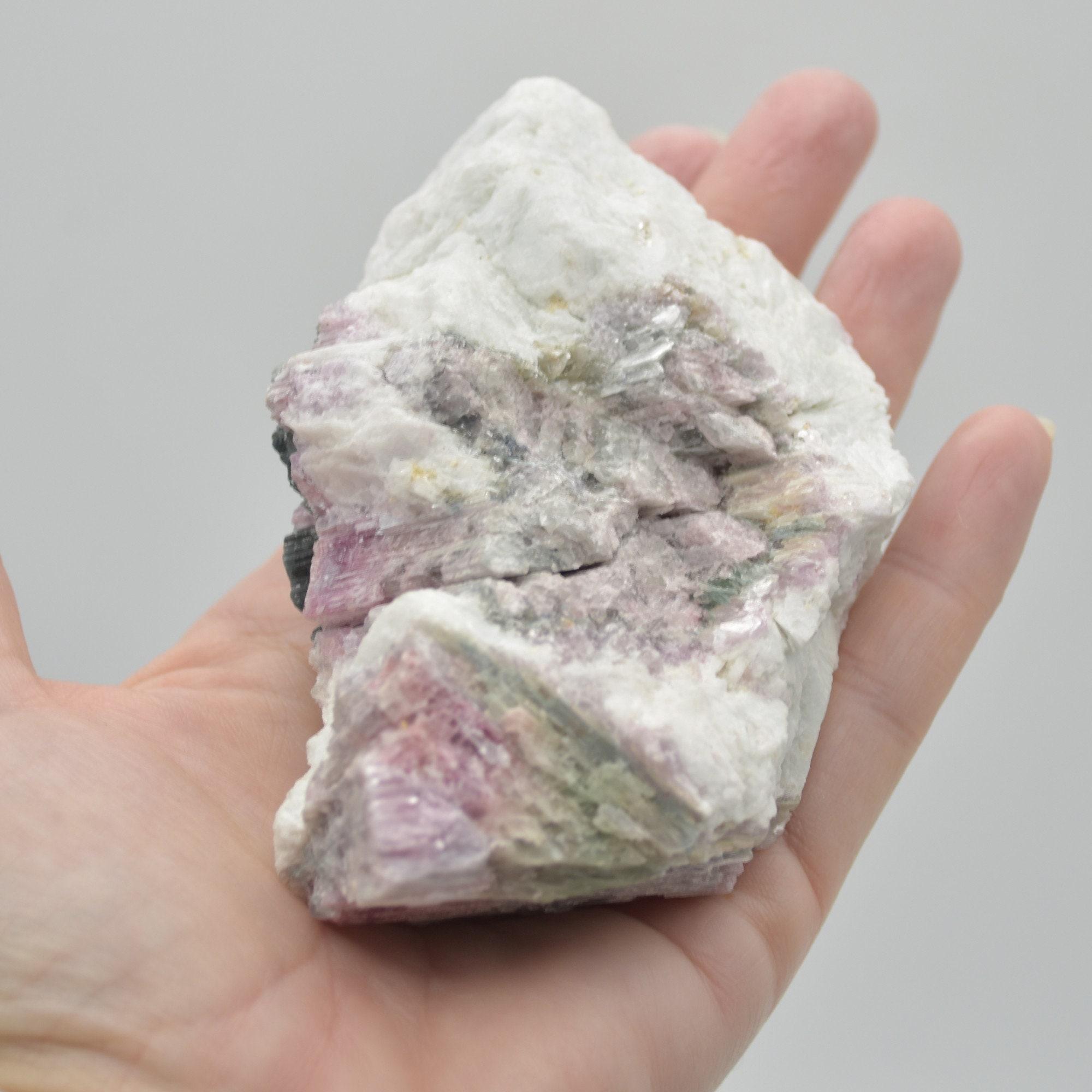 Raw Watermelon Tourmaline Specimen Rock - 343 grams #13 - Image 9