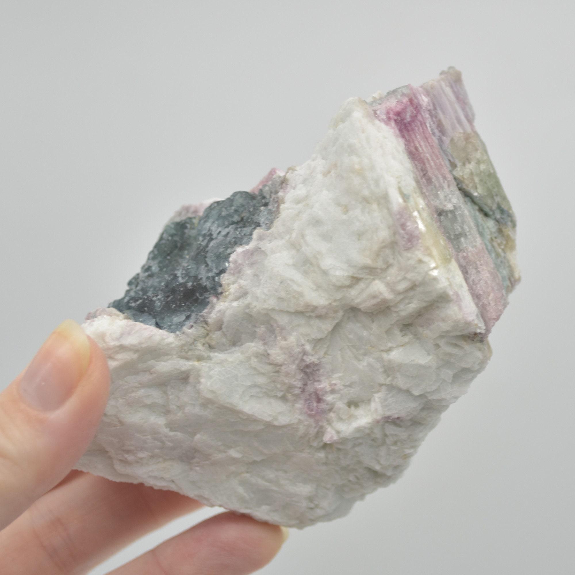 Raw Watermelon Tourmaline Specimen Rock - 343 grams #13 - Image 7