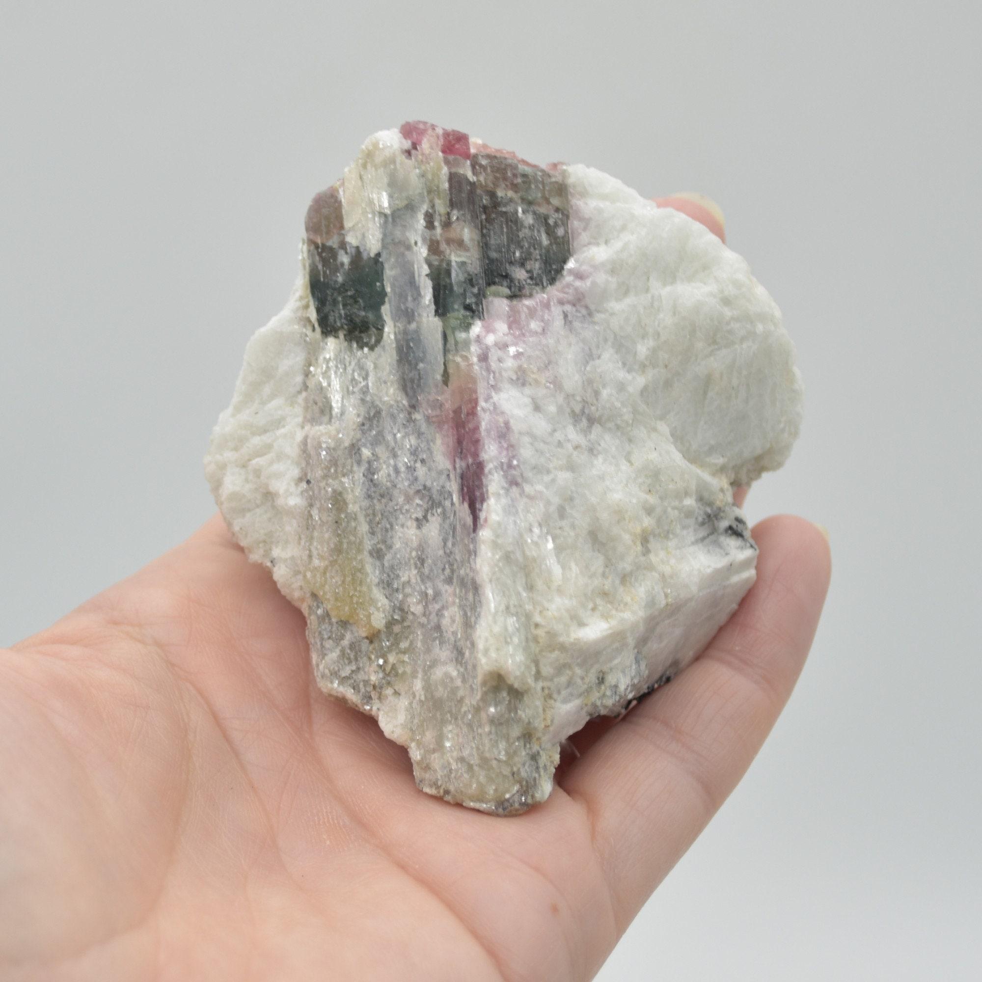 Raw Watermelon Tourmaline Specimen Rock - 189 grams #08 - Image 8