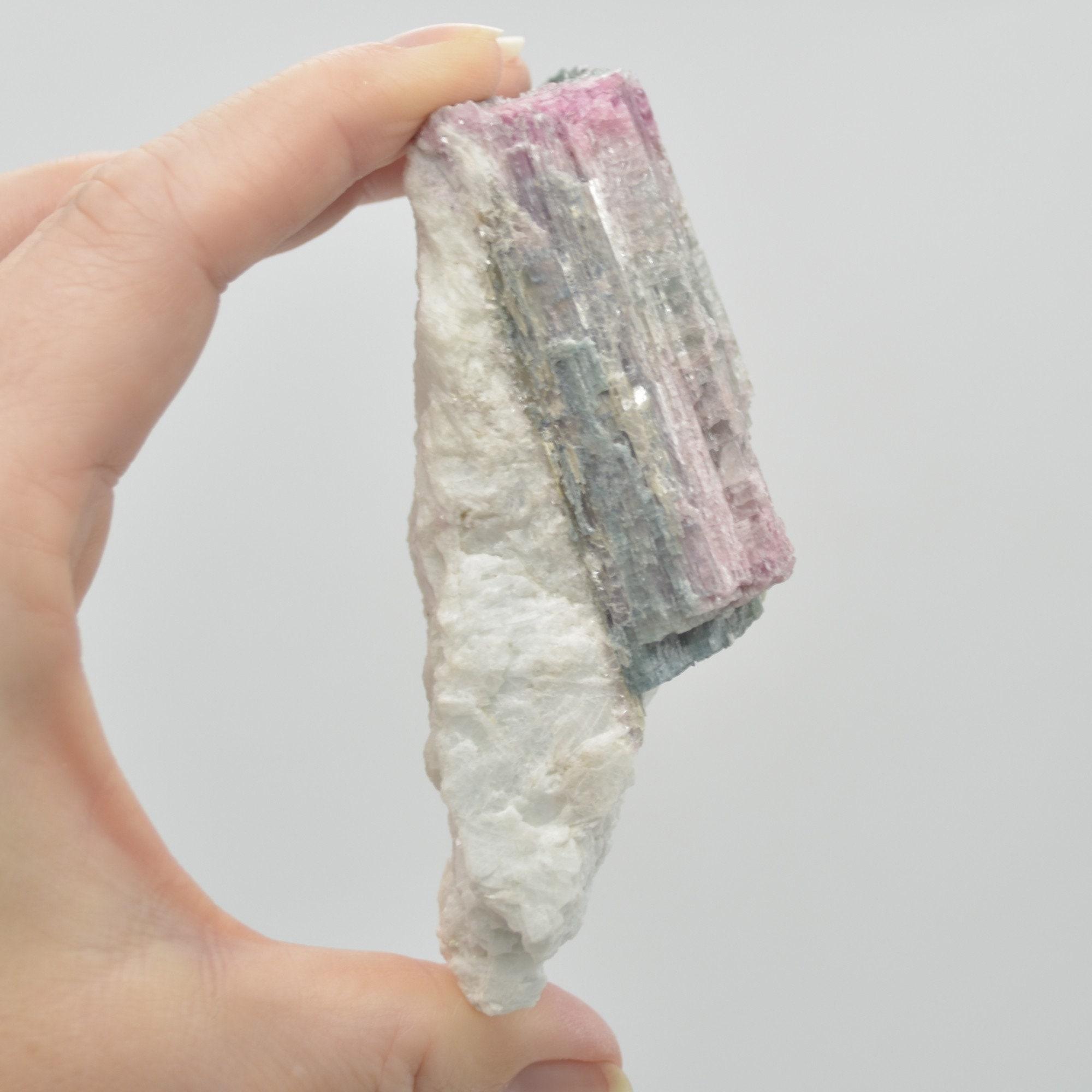 Raw Watermelon Tourmaline Specimen Rock - 219 grams #07 - Image 5