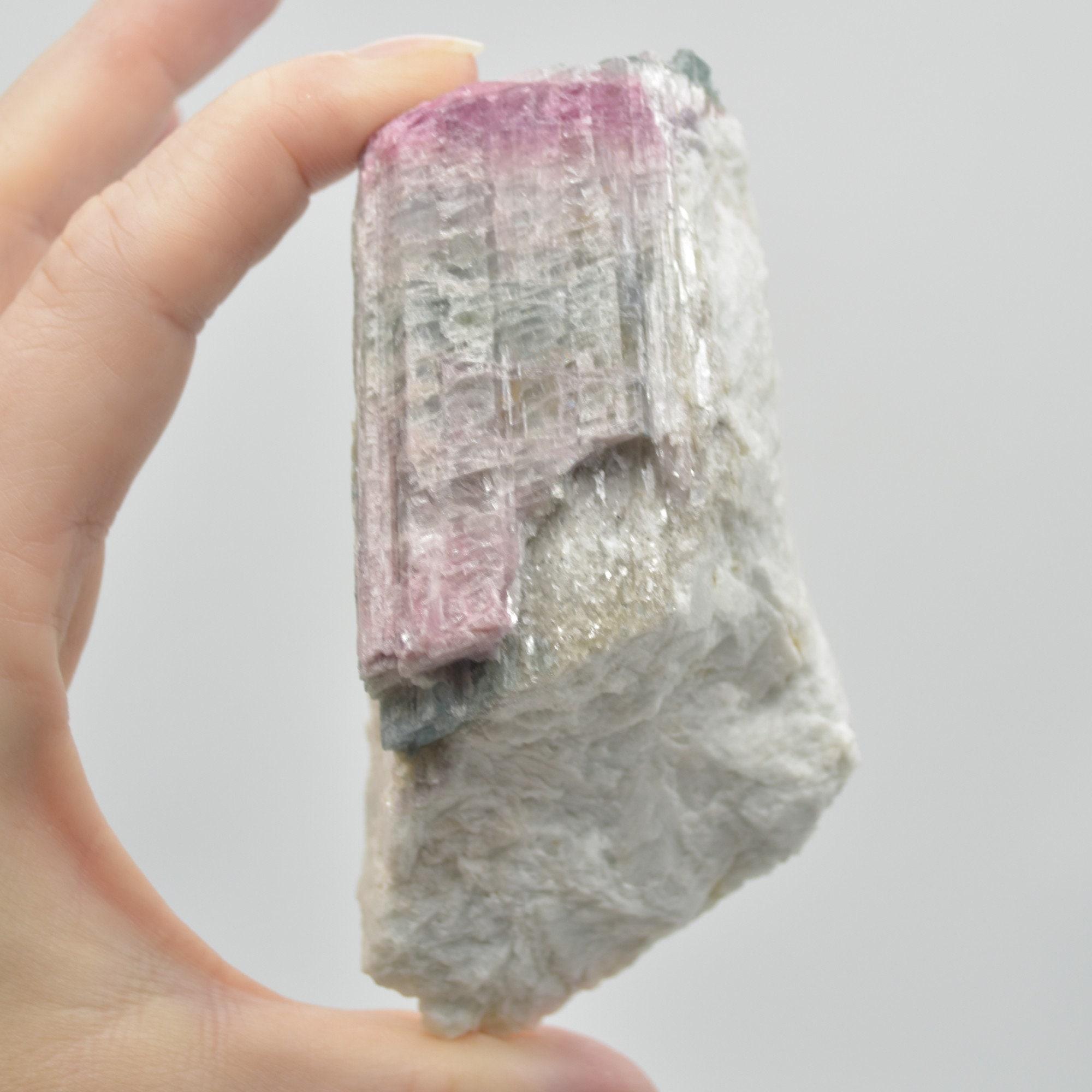 Raw Watermelon Tourmaline Specimen Rock - 219 grams #07 - Image 6