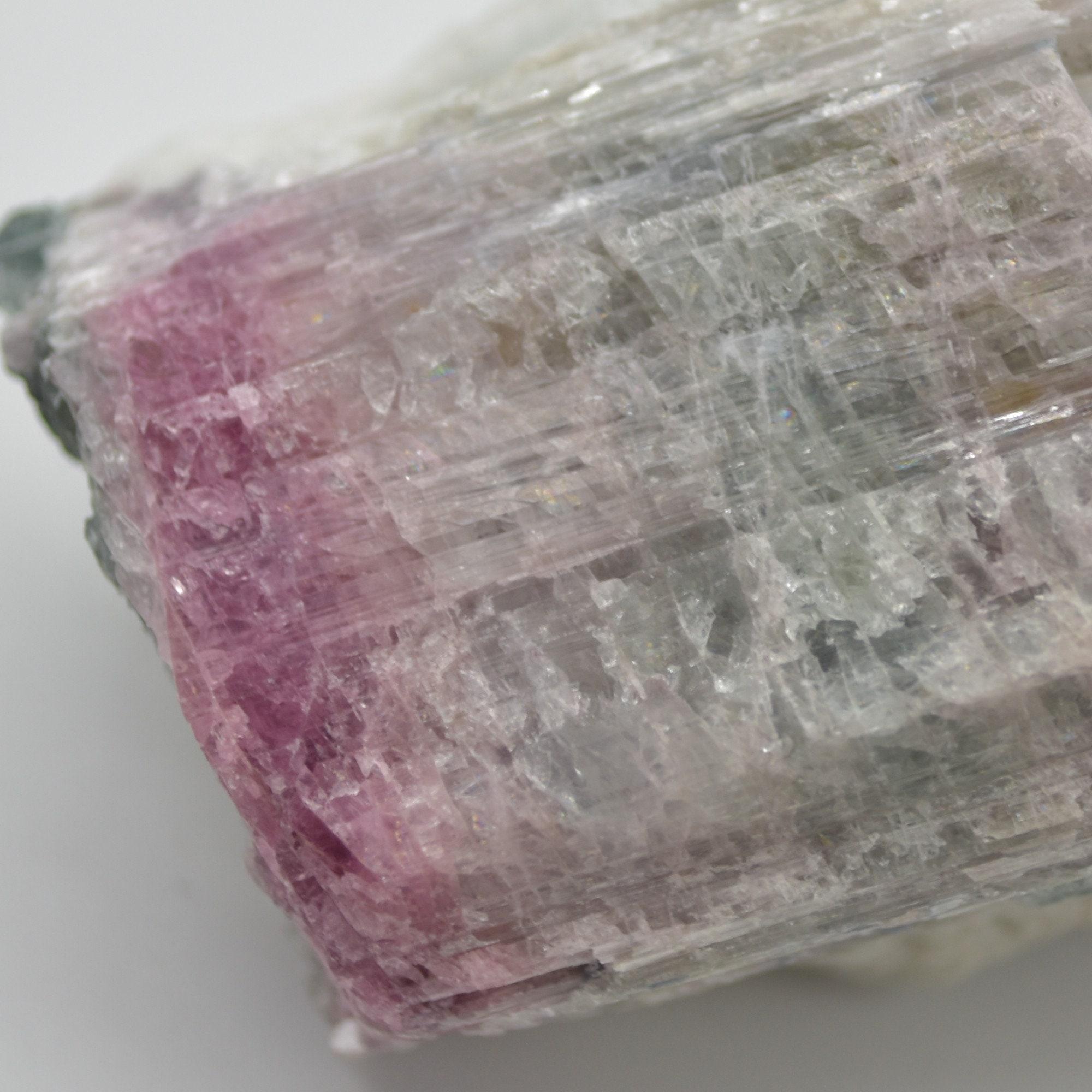 Raw Watermelon Tourmaline Specimen Rock - 219 grams #07