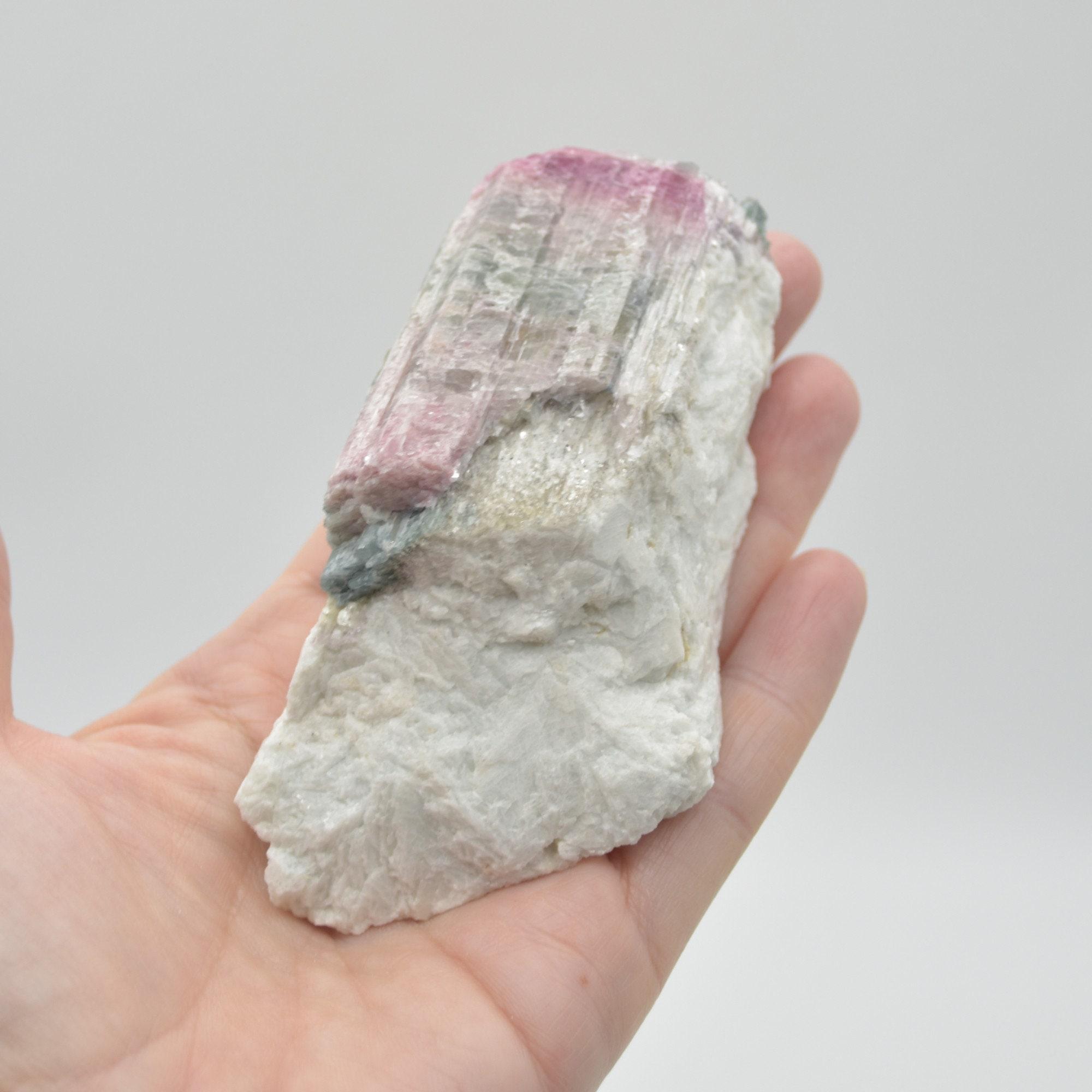 Raw Watermelon Tourmaline Specimen Rock - 219 grams #07 - Image 8
