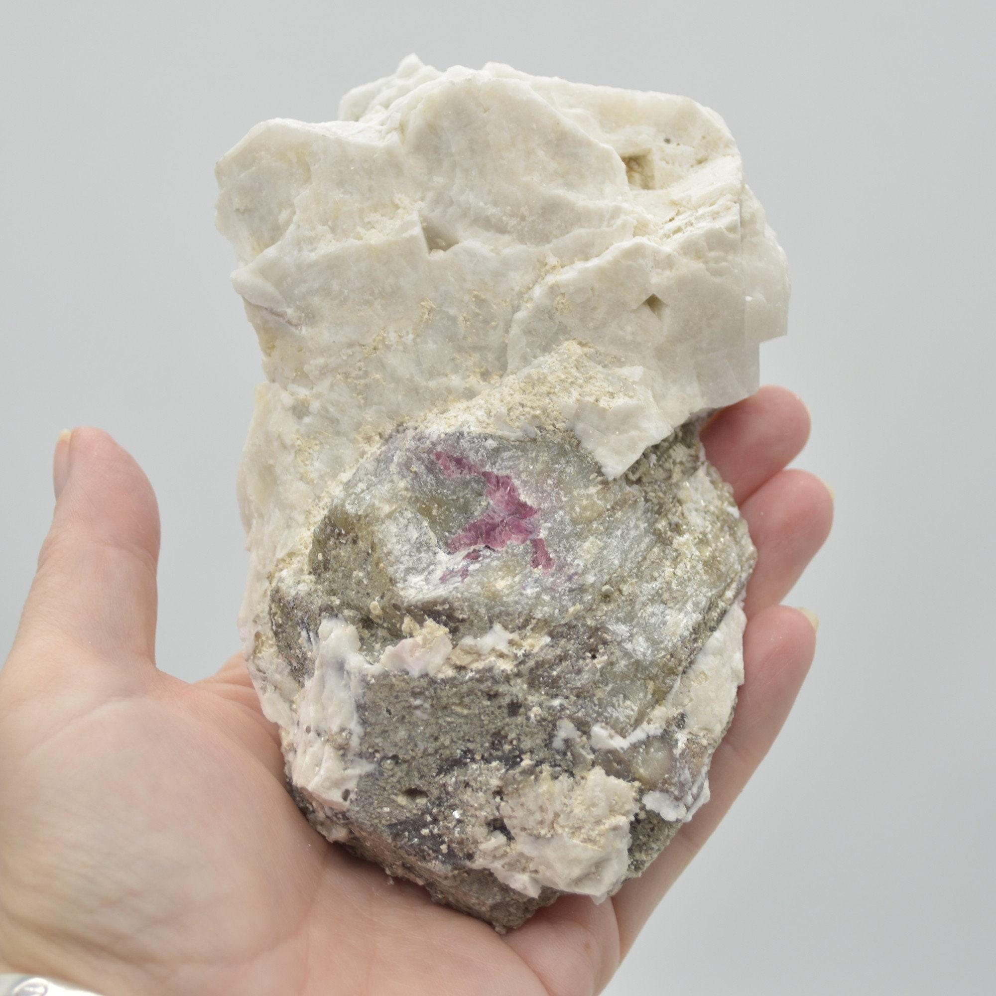 Raw Watermelon Tourmaline Specimen Rock - 574 grams #06 - Image 6