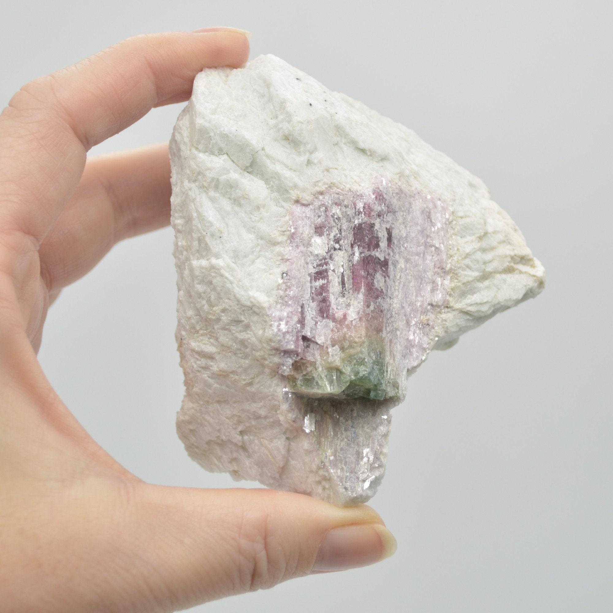 Raw Watermelon Tourmaline Specimen Rock - 308 grams #09 - Image 4
