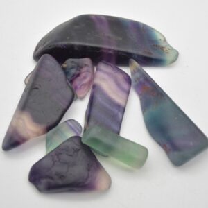 100g Rainbow Fluorite Tumble Stone Nuggets