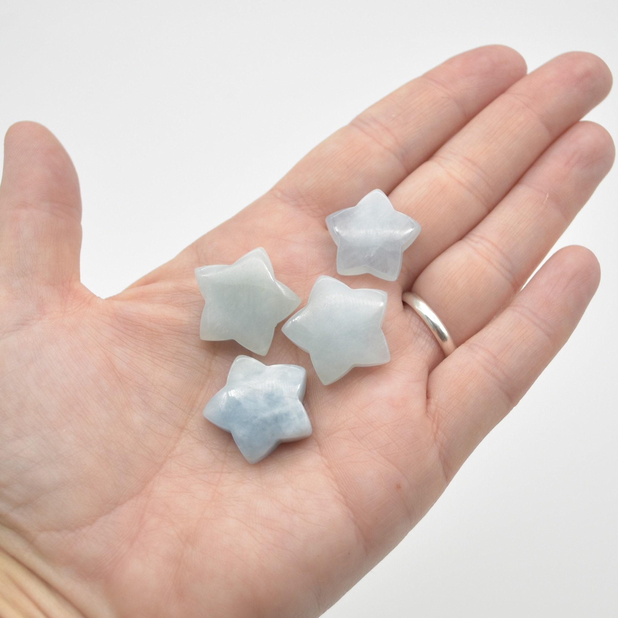 Aquamarine Tiny Crystal Star - 2cm - 1 Count - Image 4