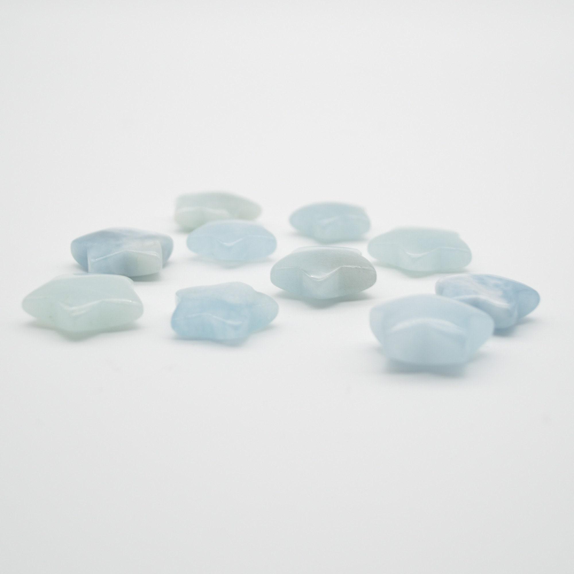 Aquamarine Tiny Crystal Star - 2cm - 1 Count - Image 2